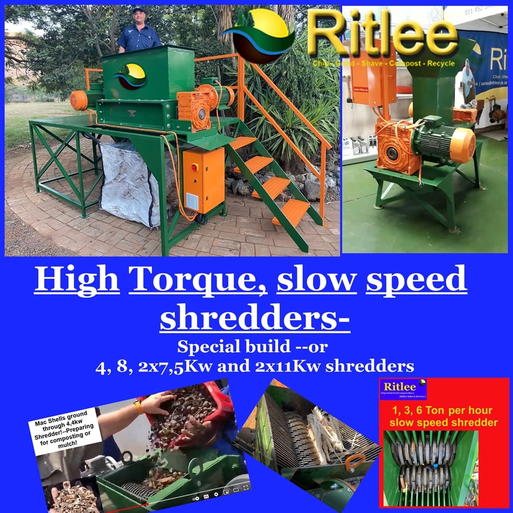 High torque grinders / Slow speed big to small!