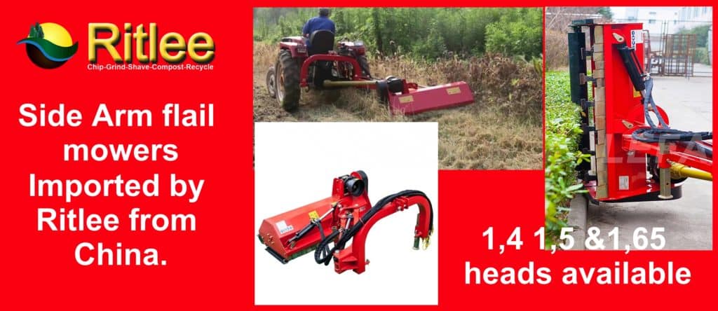 H/D flail mower with side reach H/D flail mower with side reach