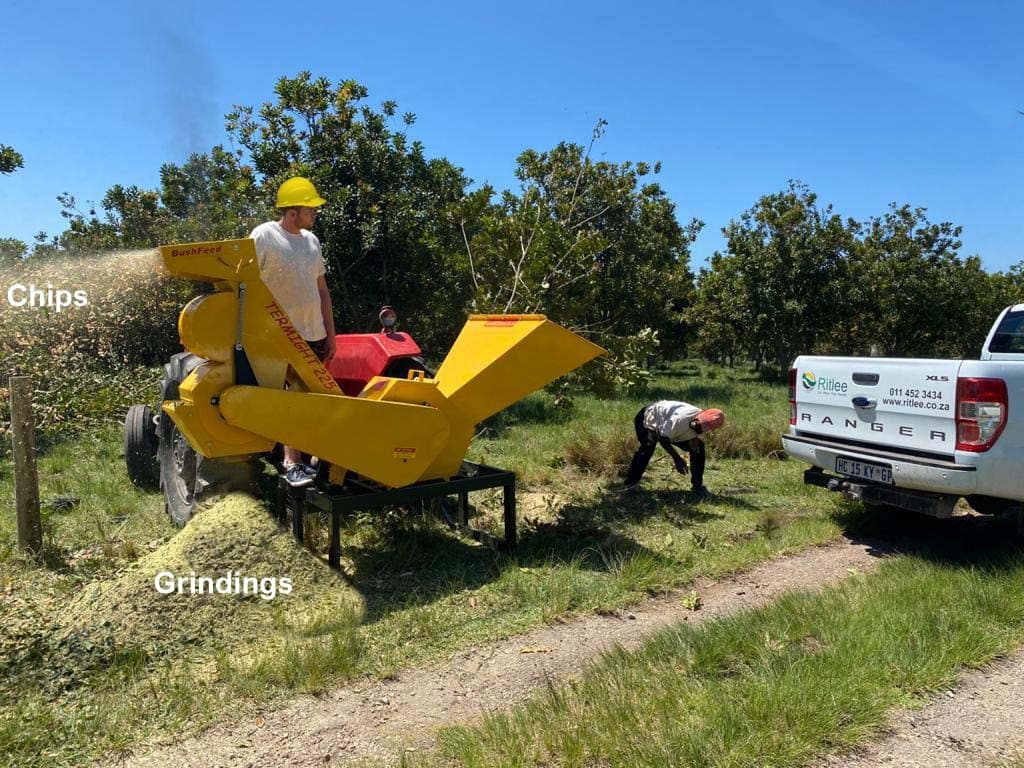 Ritlee Chipper Grinder used for processing bush feed