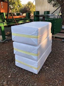 Wood shavings baler 2 bags per minute!