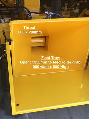 Ritlee 225 Hyd Chipper Feed tray and throat! Ritlee 225 Hyd Chipper Feed tray and throat!