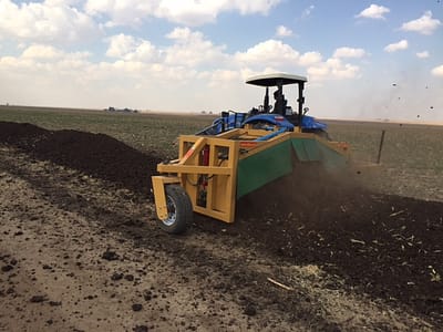 Kraal manure being composted in Heidelburg area for pasture spreading!