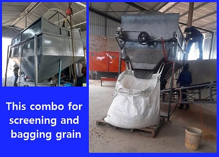 Trommel to bagger on large scale Example feed