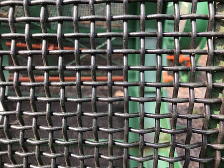 Typical steel mesh used 8, 10, 14, 18 mm