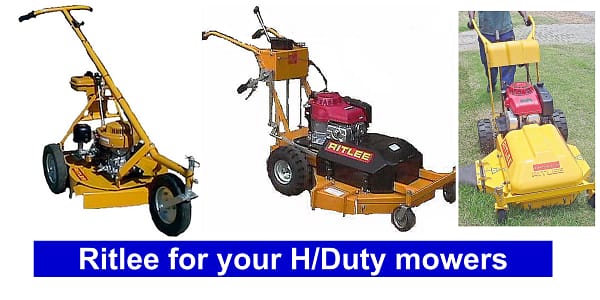Industrial mowers handled by Ritlee