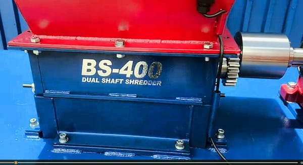 BS 400 fitted with Optional 4kw or 7,5kw electric motor